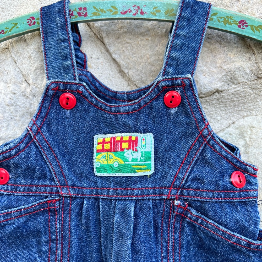 Vintage French baby overalls by galeries Lafayette